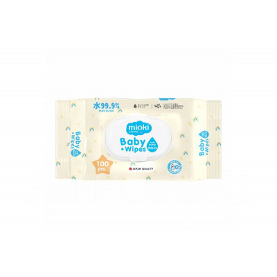 Салфетки влажные Mioki baby wipes 100 шт
