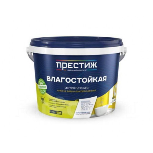 Краска ПРЕСТИЖ ВД-АК 212 (W-2) влагостойкая 4,5 кг (3/уп) Краска ПРЕСТИЖ ВД-АК 212 (W-2) влагостойкая 4,5 кг (3/уп)