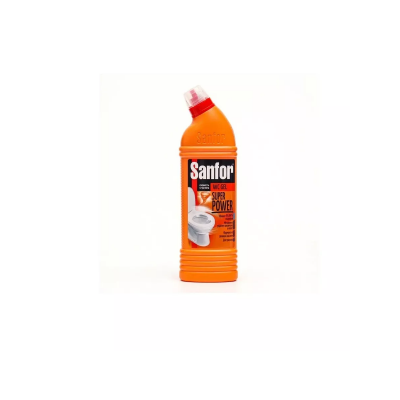 Средство для чистки и дезинфекции сантехники SANFOR WC Gel Super Power, п/б, 750г