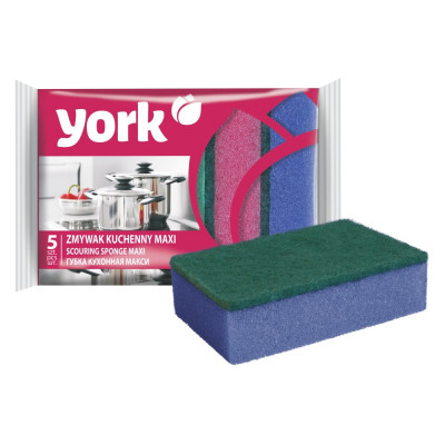 Губка д/посуды York Maxi 100*70*30мм, 1*5