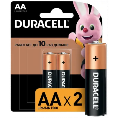 DURACELL Basic AA Батарейки алкалиновые 1.5V 2шт